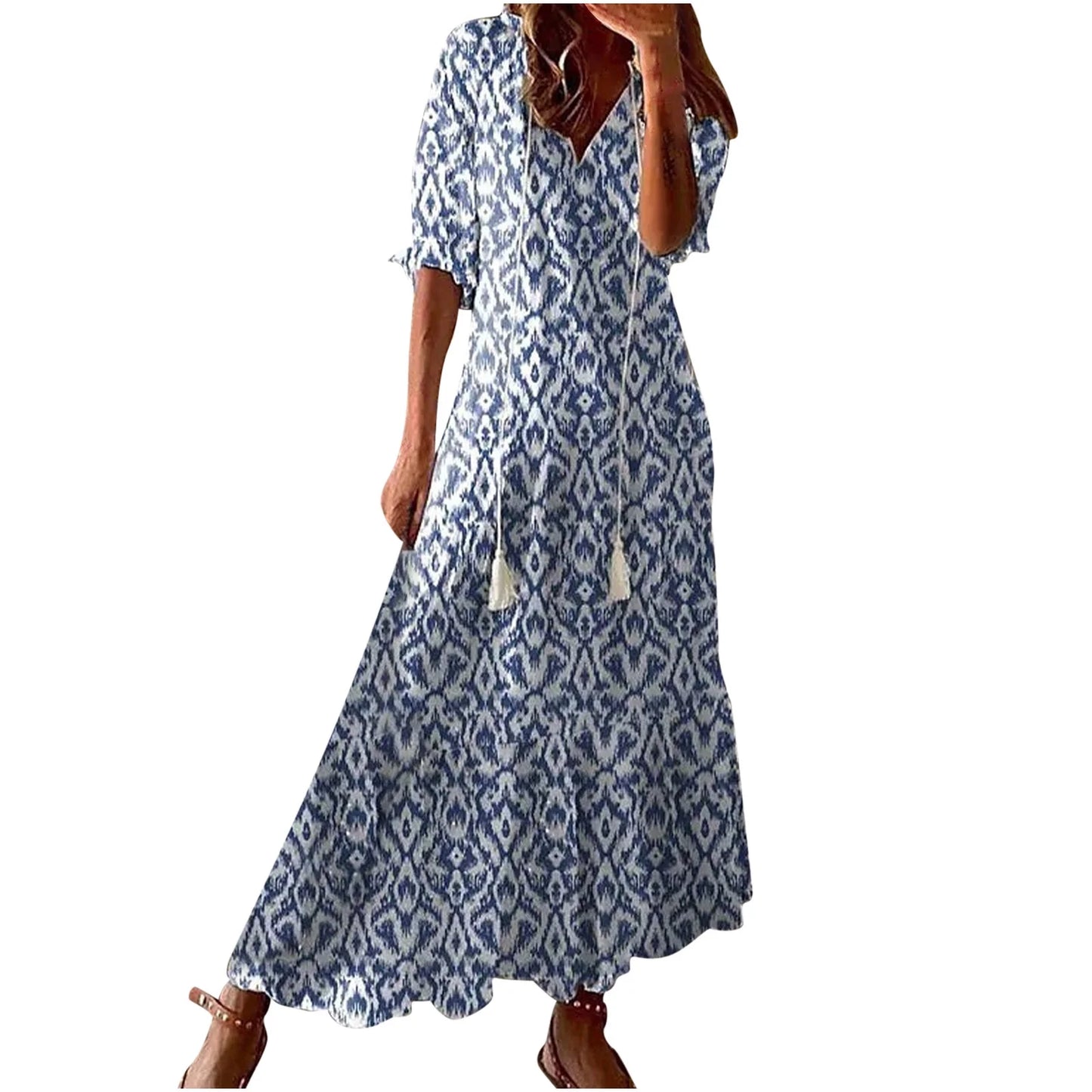 Sun Dresses for Women plus Size Fashion Casual Spring and Summer 