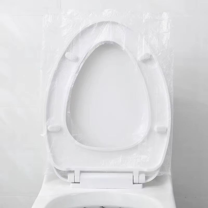 50Pcs Disposable Plastic Toilet Seat Cover Waterproof